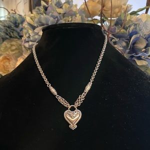 Brighton Heart Silver Necklace